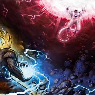 Black Frieza desktop wallpaper