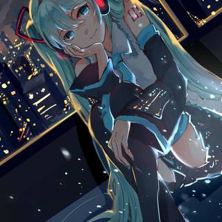 Hatsune Miku phone 4k wallpaper