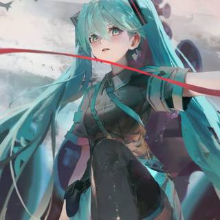 Hatsune Miku phone 4k wallpaper