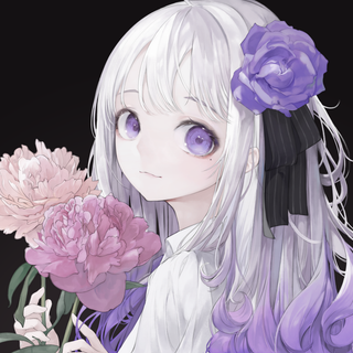 Anime flowers 4k wallpaper