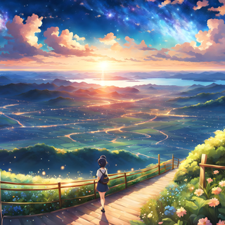 Anime flowers 4k wallpaper