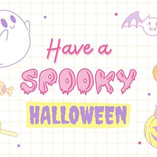 Cute Halloween greetings wallpaper