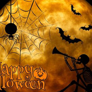 Cute Halloween greetings wallpaper