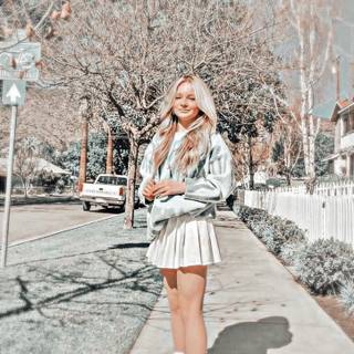 Preppy winter PFP wallpaper