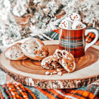 Preppy winter PFP wallpaper