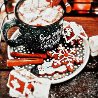 Preppy winter PFP wallpaper