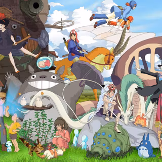 Studio Ghibli collage wallpaper