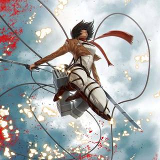 Mikasa Ackerman iPhone wallpaper