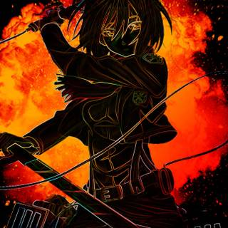 Mikasa Ackerman iPhone wallpaper