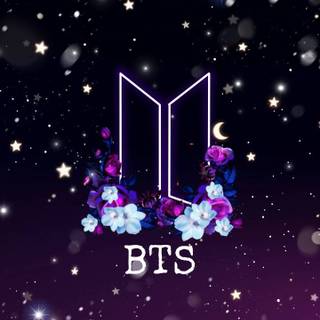 BTS logo iPhone wallpaper