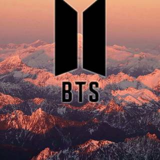 BTS logo iPhone wallpaper