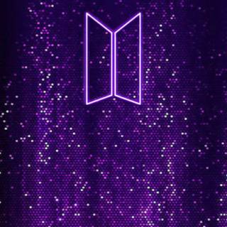 BTS logo iPhone wallpaper