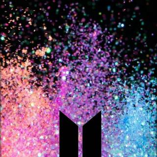 BTS logo iPhone wallpaper