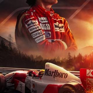 Ayrton Senna phone wallpaper