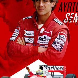 Ayrton Senna phone wallpaper