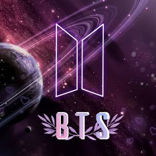 BTS logo iPhone wallpaper