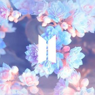 BTS logo iPhone wallpaper