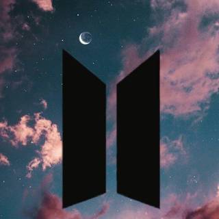 BTS logo iPhone wallpaper