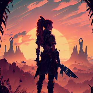 Horizon Zero Dawn iPhone wallpaper