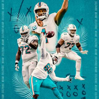 Miami Dolphins iPhone wallpaper