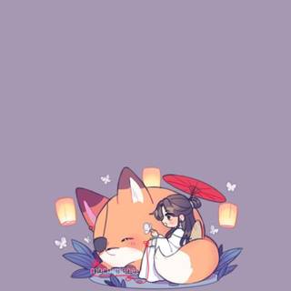 Chibi iPhone wallpaper