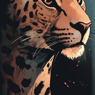Leopard phone wallpaper