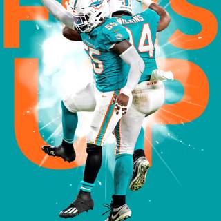 Miami Dolphins iPhone wallpaper