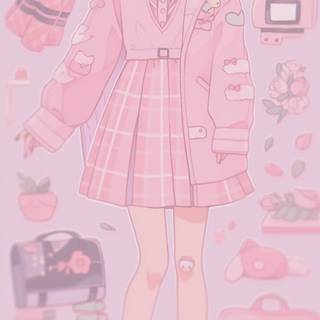 Winter cute preppy wallpaper