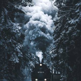 Cozy winter phone wallpaper