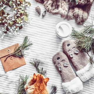 Cozy winter phone wallpaper