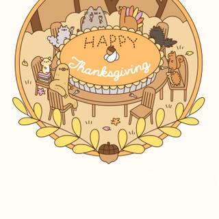 Cartoon Thanksgiving wallpaper