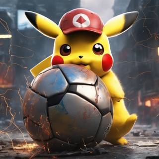 Pokémon playing soccer wallpaper
