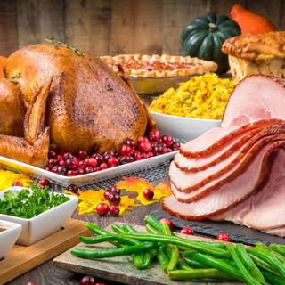 Thanksgiving meal wallpaper