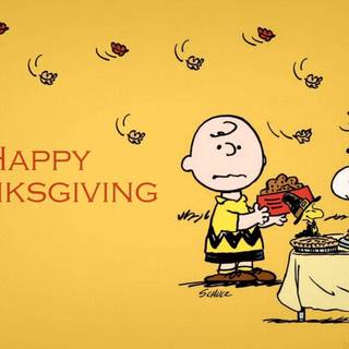 Thanksgiving Snoopy cute wallpaper