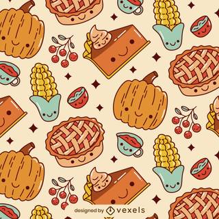 Thanksgiving pattern wallpaper