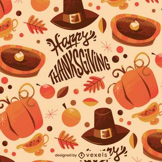 Thanksgiving pattern wallpaper