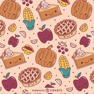 Thanksgiving pattern wallpaper