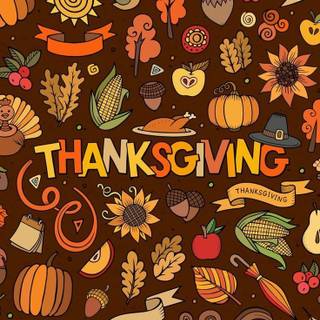 Thanksgiving pattern wallpaper