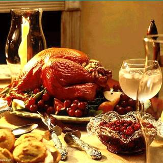 Thanksgiving meal wallpaper