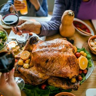 Thanksgiving meal wallpaper