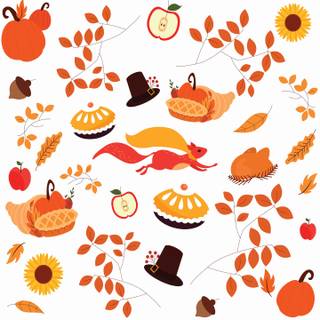 Thanksgiving pattern wallpaper