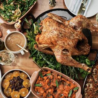 Thanksgiving meal wallpaper