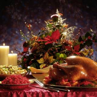 Thanksgiving Day meal wallpaper
