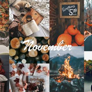 Thanksgiving collages wallpaper