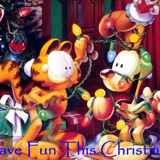 Garfield Christmas wallpaper