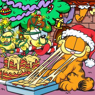 Garfield Christmas wallpaper