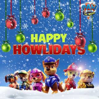 Paw Patrol Christmas wallpaper