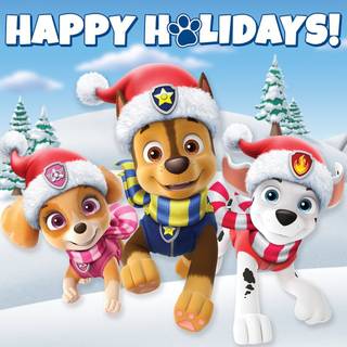 Paw Patrol Christmas wallpaper