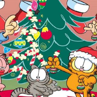 Garfield Christmas wallpaper