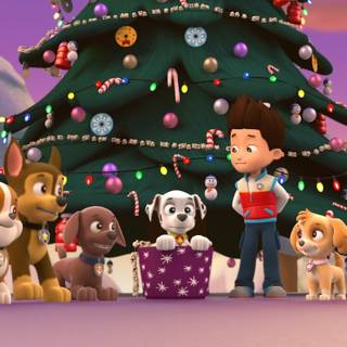 Paw Patrol Christmas wallpaper